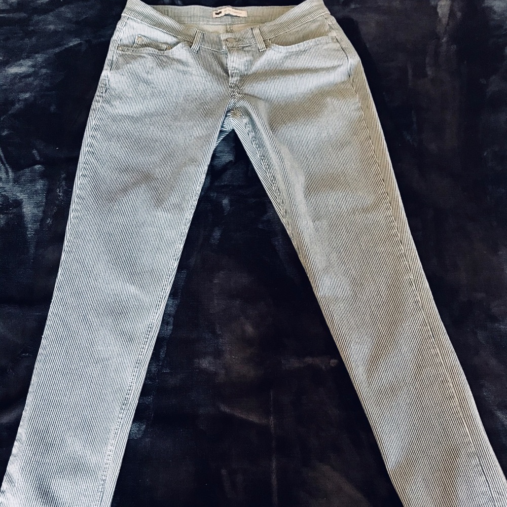 Levi’s 524 Too Superlow Pinstripe Jeans 7M W28 L32